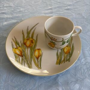 Floral Snack/Sandwich Set